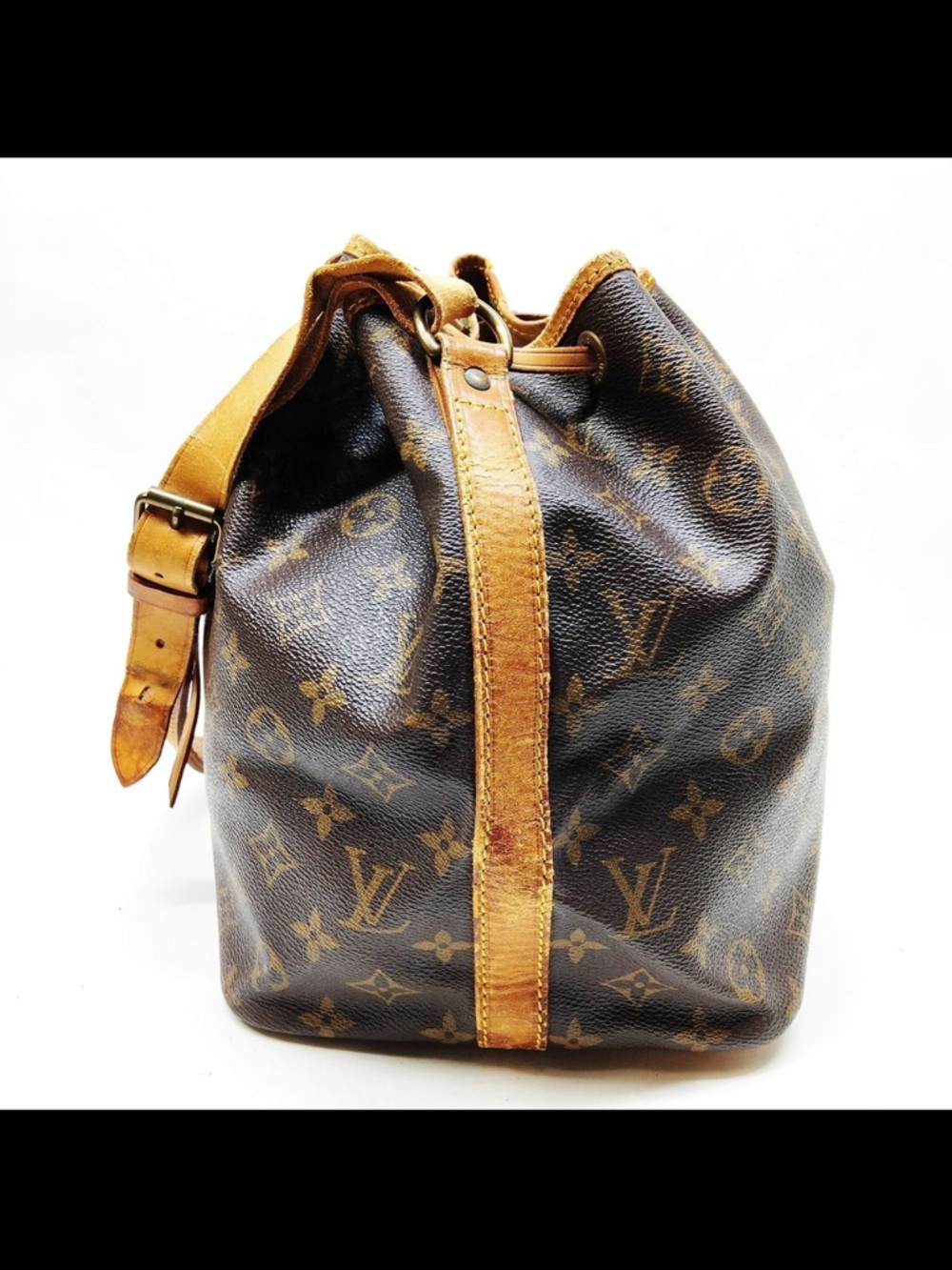 Louis Vuitton Monogram Canvas Hobo Bag in Brown and Tan - Picture 3 of 9